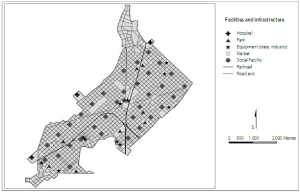 Fig. 9. Cerdà’s facility location pattern (adopted from Pallares-barbera, 2011)